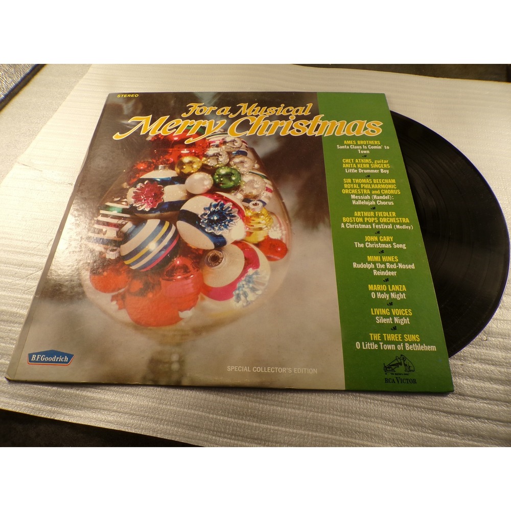 For a Musical Merry Christmas Vol 2 Vinyl LP RCA Victor BF Goodrich PRS-221 1966